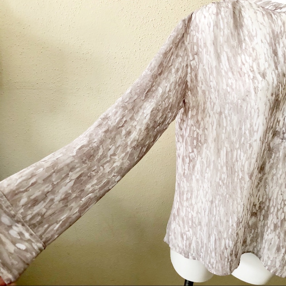 A.n.a pattern button front blouse - Picture 4 of 8